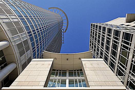 塔,摩天大楼,建筑,金融,地区,总部,法兰克福,黑森州,德国