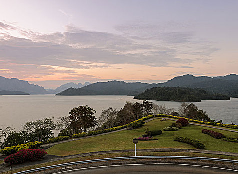 坝,苏拉塔尼,省,泰国