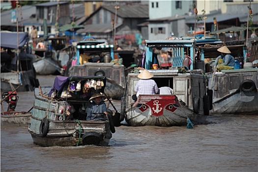 市场,湄公河