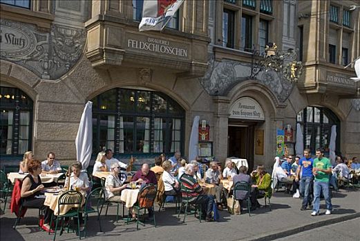 餐馆,人,巴塞尔,瑞士