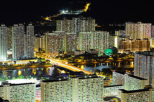 市区,香港,夜拍