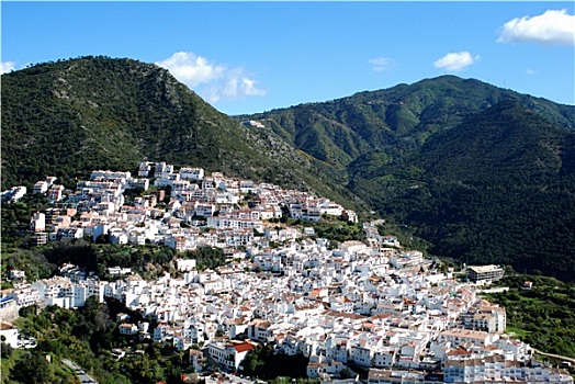 风景,城镇,安达卢西亚,西班牙