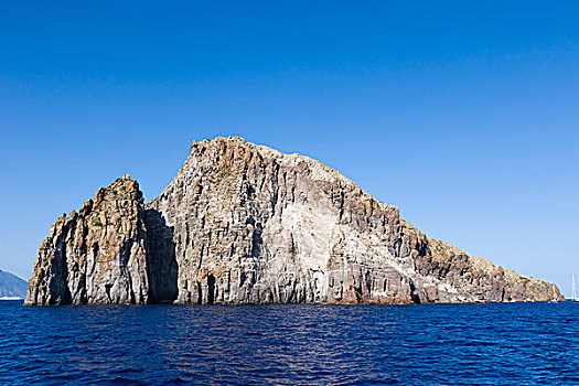 火山,岛屿,伊特鲁里亚海,埃奥利群岛,西西里,意大利,欧洲