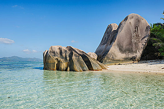 岩石构造,拉迪格岛,塞舌尔
