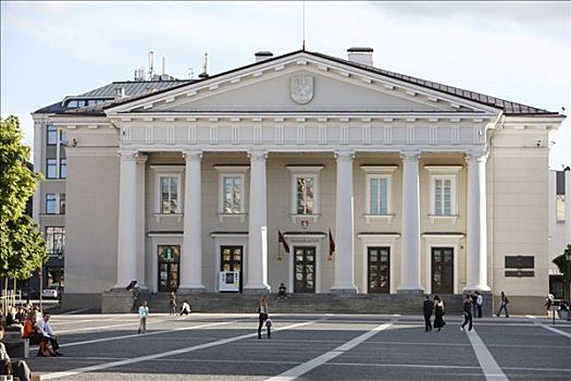 市政厅,历史名城,中心,维尔纽斯,立陶宛,波罗的海国家,欧洲