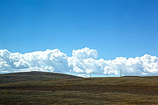 西藏,高原,蓝天,白云,湖水,0013
