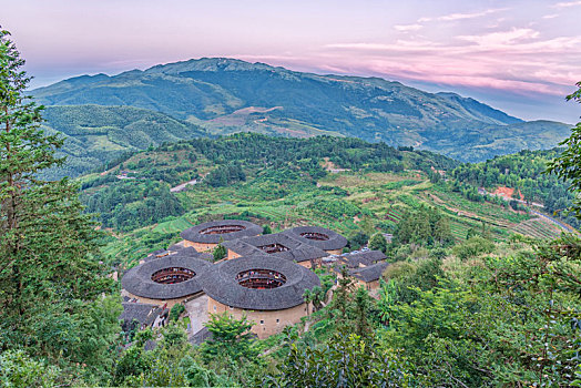 福建南靖土楼自然风光