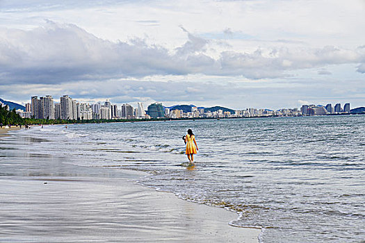 三亚湾,沙滩,海滨
