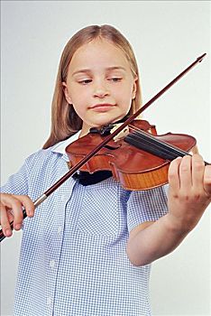 女生,演奏,小提琴