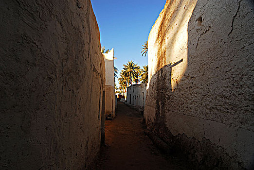libya,ghadames,old,narrow,street,unesco,world,heritage,site