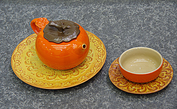 静物茶道,茶杯和茶壶