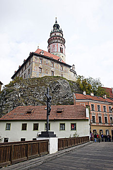 捷克克鲁娒洛夫老城,krumlov,圣维特大教堂