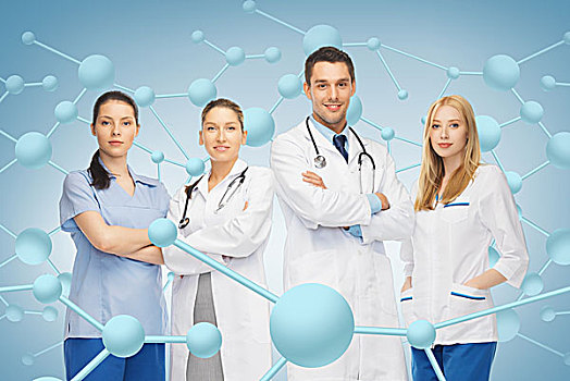 卫生保健,研究,科学,化学,医疗,概念,年轻,团队,群体,博士