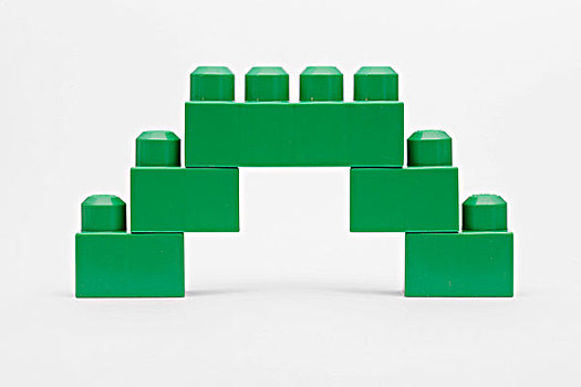 绿色,桥,乐高玩具,砖
