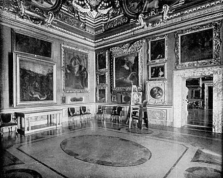 大厅,宫殿,佛罗伦萨,意大利,1893年,艺术家