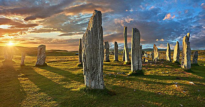 卡拉尼西,石头,新石器时代,立石,刘易斯岛,外赫布里底群岛,苏格兰