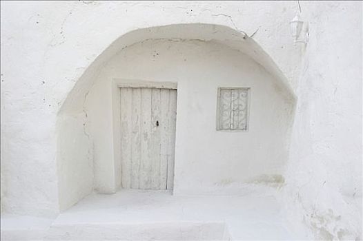 门口,白色,房子,老城,加达梅斯