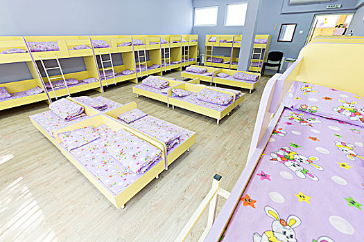 现代,幼儿园,卧室,小,床