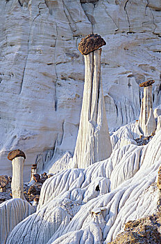 北美,亚利桑那,鲍威尔湖,区域,蘑菇,岩石构造,科罗拉多高原