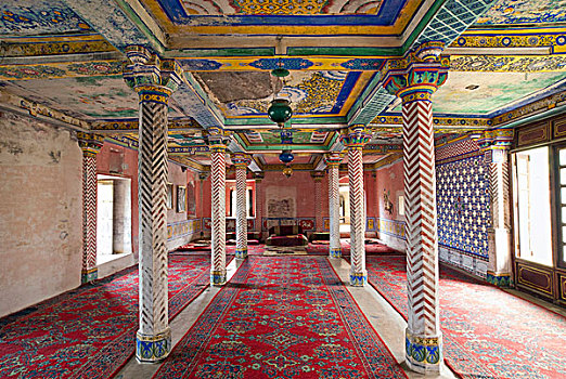 加冕厅,古老,宫殿,顿加尔布尔,拉贾斯坦邦,印度,亚洲