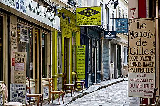 家具,公司,标识,通道,靠近,圣徒,巴黎,法国