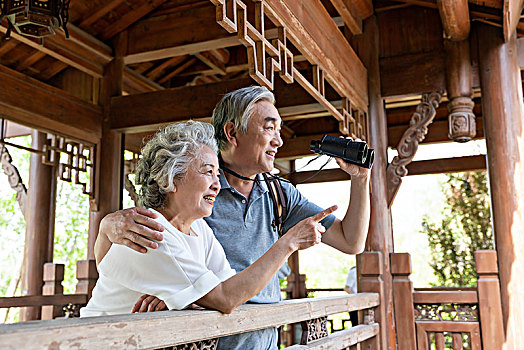 老年夫妻旅游