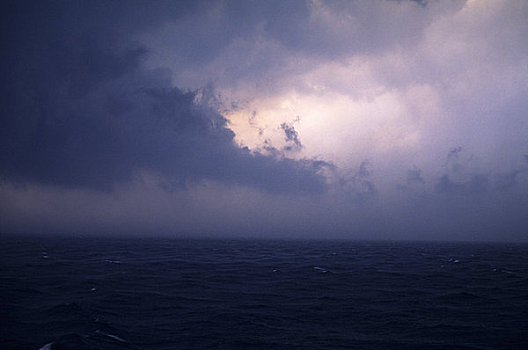 亚德里亚海,靠近,拉文纳,风暴