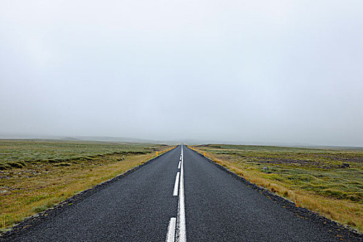 道路,火山地貌,斯奈山半岛,韦斯特兰德,冰岛