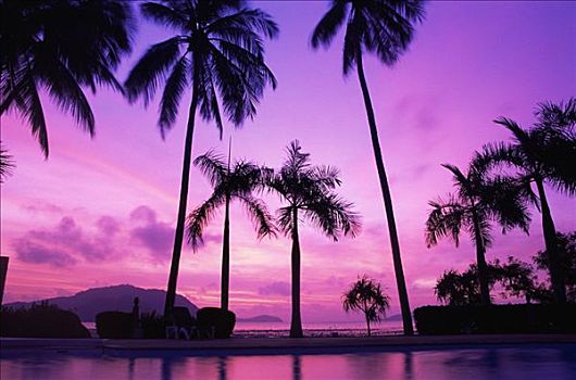 泰国,普吉岛,日落