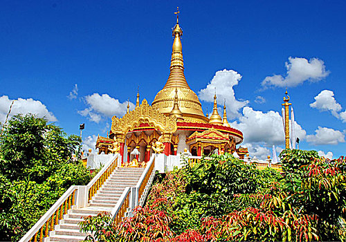 金庙,印度,城镇,建造,缅甸,象征,友谊,孟加拉,十月,2007年