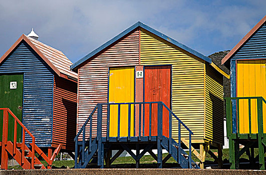 彩色,海滨别墅,靠近,开普敦,南非,非洲
