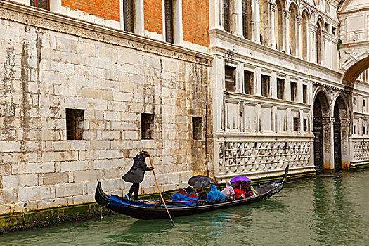 威尼斯,小船,雨天,意大利