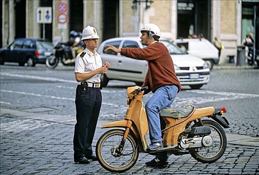交通,警察,摩托车,骑手,威尼斯广场,罗马,拉齐奥,意大利,欧洲