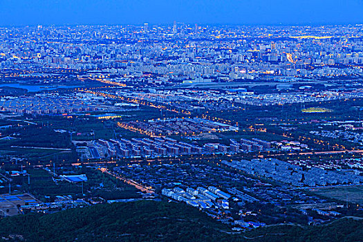 香山俯瞰夜景