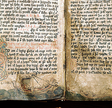 书页,16世纪,法律,代码,冰岛,挪威