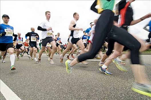 马拉松,跑步者,动感,2009年,巴登符腾堡,德国