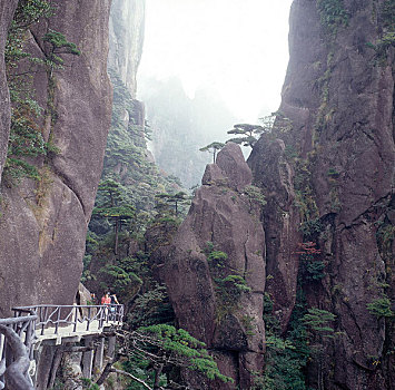 江西三清山栈道