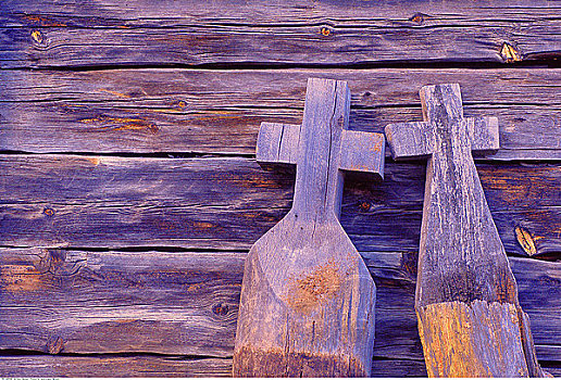 木质,十字架,雕刻