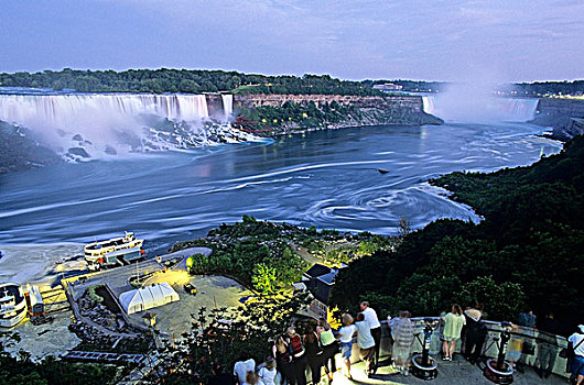 美洲,尼亚加拉瀑布,安大略省,加拿大,人,地质构造