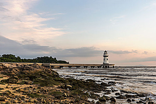 灯塔,海景