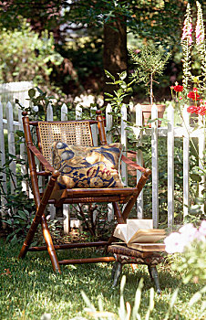 折叠椅,花园