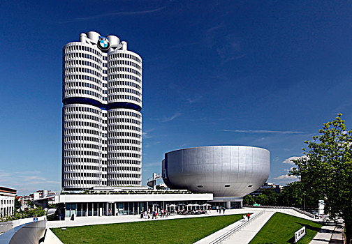 高层建筑,建筑,博物馆,总部,巴伐利亚,慕尼黑,德国,欧洲