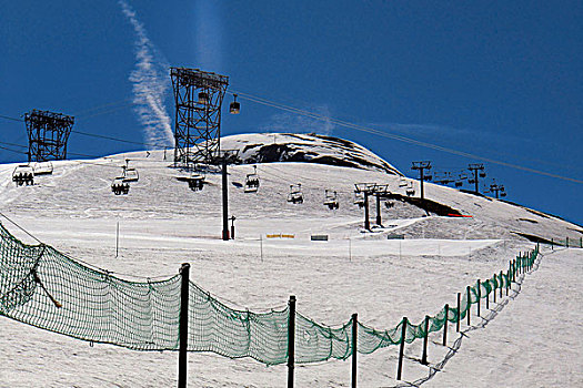 法国,滑雪道,滑雪缆车