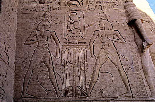 埃及,阿布辛贝尔神庙,浮雕,雕刻,入口