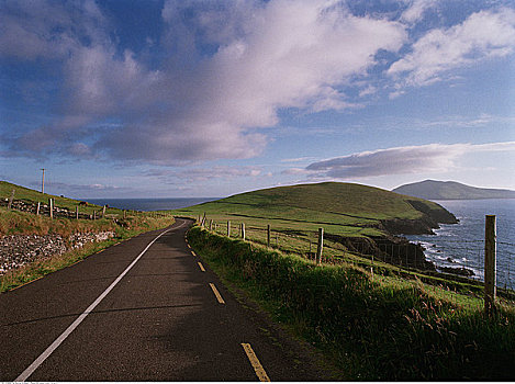 道路,海岸线,爱尔兰
