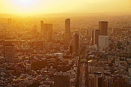 摩天大楼,城市,涩谷,东京,日本