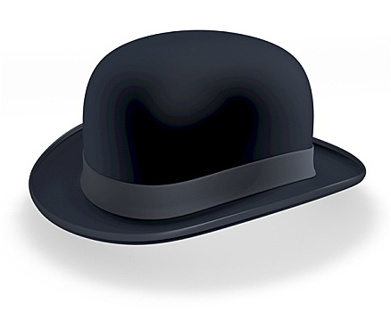黑色,圆顶礼帽