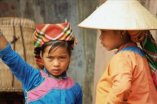 越南,北方,北河,部族,女孩