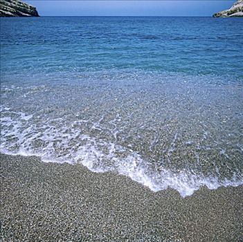 海滩,克里特岛,希腊