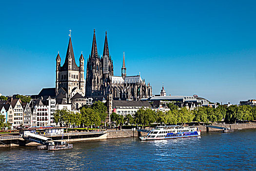 科隆大教堂,教堂,历史,中心,科隆,北莱茵威斯特伐利亚,德国,欧洲